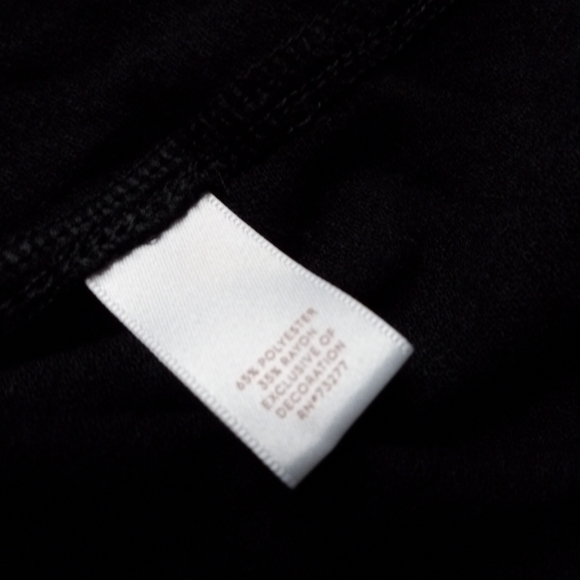 LC Lauren Conrad Shirt XXL Black Lace Bottom Trim and Ties in Back Casual Basic - Picture 8 of 12